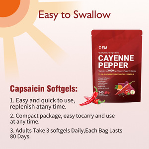 Integratori Alimentari Cayenne Pepper Softgels 240 Capsule Disponibili per Dropshipping - Spedizione dagli USA - Product Image 2