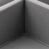 Boîte cadeau rigide gris mat personnalisée pour spiritueux, avec plateau intérieur découpé avec précision, emballage en carton pour bouteille de vin, whisky et spiritueux