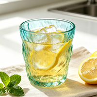 Gobelet en verre glacier coloré dégradé moderne et créatif de 300 ml, personnalisé, pour lait, bière, jus, vin, café, pour bar, fête