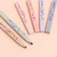 Marcadores de Arte Molandi Personalizados al por Mayor, Lindos, Impresos en Seis Colores, de Doble Cara, No Borrables, 13*1.1*.1.1