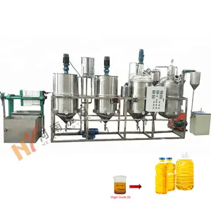 Équipement de raffinage de pétrole brut de soja de tournesol de technologie avancée machine de raffinage d'huile végétale de palme