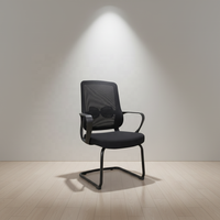Chaise de bureau exécutive en maille, série de chaises modernes, durable, accoudoirs fixes, forme en L, vente chaude