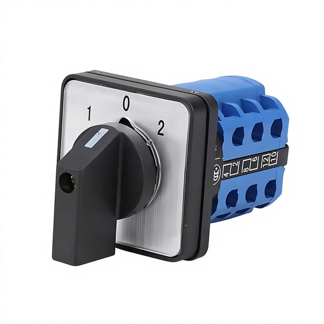 JIEYUE Universal Transfer Switch LW26-20 20A 250V Dual Power 3 Position 3 Pole Crimp Connection 180 Rotation Rotary Switch