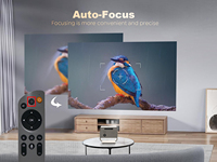 Projecteur LED portable Veacine C7 Mini 1080P Full HD 300 ANSI Lumens avec mise au point automatique, Android 12, haut-parleurs intégrés, WiFi 6, home cinéma