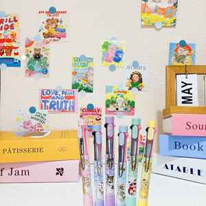 DHF1272 Groothandel Mofusand Schattige 0.5mm <span class=keywords><strong>3</strong></span>-kleuren Gelpen Cartoon kat Neutrale Pen Student Kantoor Multicolor Pen Kantoorartikelen - Product Image 4