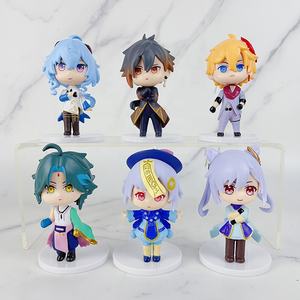 Wholesale Q Version <b>Figures</b> Anime Games <b>Action</b> <b>Figure</b> Doll Car Decoration Pvc Toy Model Genshin Impact <b>Figure</b> - Product Image 2
