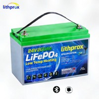 Batterie Lithium LiFePO4 à décharge profonde 25,6V 200Ah 5KW Grade A pour stockage domestique avec Bluetooth, connecteur Anderson, 6000 cycles, CE RoHS IP67, OEM ODM