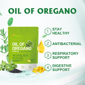 OEM/ODM Olio di Origano 300 Capsule Softgel Olio di Semi Neri Olio di Origano Integratore Alimentare Quotidiano per Adulti - Product Image 3
