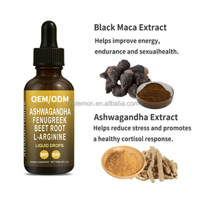 OEM/ODM Ashwagandha-extract Bestseller Zwarte <span class=keywords><strong>Maca</strong></span> Wortel Vloeibare Druppels Kruidensupplement Verbeterd de stemming en het algemene welzijn - Product Image 6