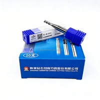 Fresa de extremo plano de carburo sólido de 2 filos con vástago recto ZCC.CT AL-2E-D3.0&2F-3.0MM*6.0*9.0*50 para aluminio, compatible con OEM y ODM