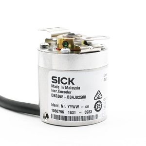 Encodeur rotatif incrémental SICK DBS36E-BBAJ02500 fabriqué en Malaisie avec câbles intégrés - Product Image 1