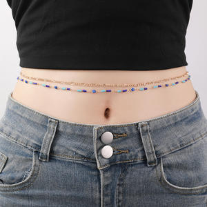 Cadenas de Cintura de Moda, Joyería Corporal, Cadena de Vientre Sexy para el Verano, para Mujer, Cuentas Creativas, Cadena Corporal para la <span class=keywords><strong>Playa</strong></span> - Product Image 3