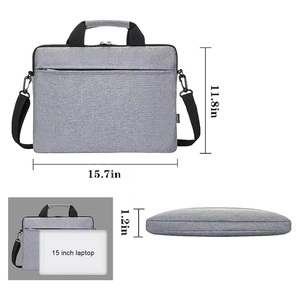 Sac fourre-tout pour ordinateur portable avec logo personnalisé, sac à bandoulière réglable pour le travail et les voyages, grande capacité, sac fourre-tout portable en Oxford - Product Image 2