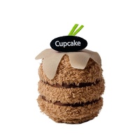 Adorable poupée en peluche courte réaliste en forme de gâteau ou de sandwich, thème thé de l'après-midi, cadeau d'anniversaire pour enfants, pendentif