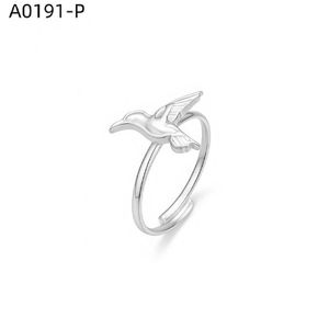 เอมี่ เอมี่แฟชั่นริง A0191 ผู้หญิง 925 ชุบเงิน ดีไซน์ปีก ทันสมัย ​​สวมใส่ทุกวัน ของขวัญ เครื่องประดับ - Product Image 1
