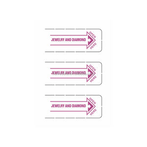 Top qualité 3 fenêtres tirer onglets billets bijoux motif impression numérique papier couché tirer onglets - Product Image 6