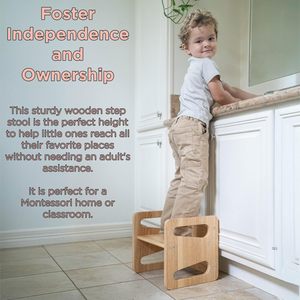Juego de Mesa y Silla de Madera Maciza Montessori para Niños Pequeños, Muebles Infantiles de Madera Auténtica - Product Image 3