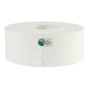 Papier toilette en rouleau géant en bambou, 1000 pieds, blanc (boîte de 12) - Product Image 3