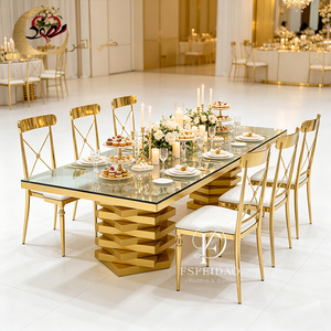 Chaise de salle à manger de luxe en acier inoxydable doré, style rococo moderne et élégant, avec housse amovible, pour la maison et la cuisine - Product Image 5