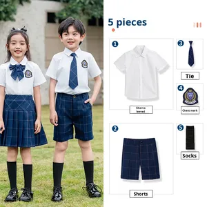 ชุดนักเรียนสามชิ้นสไตล์อังกฤษสำหรับเด็กผู้<span class=keywords><strong>ชาย</strong></span>และเด็กผู้หญิงชุดโรงเรียนประถมศึกษาในฤดูใบไม้ผลิฤดูใบไม้ร่วงฤดูร้อน - Product Image 6