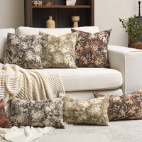 1 Pièce Coussin décoratif rectangulaire doux, motif floral vintage américain rétro, style ferme, pour canapé, salon et chambre