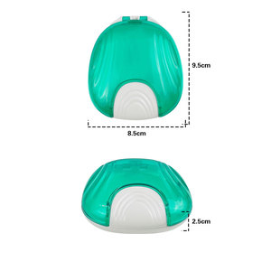 Press-to-Open Dental False Teeth Cleaning <b>Box</b> <b>Denture</b> Bath Container Retainer Holder Case Braces Covers Case MOQ: 500pcs - Product Image 2