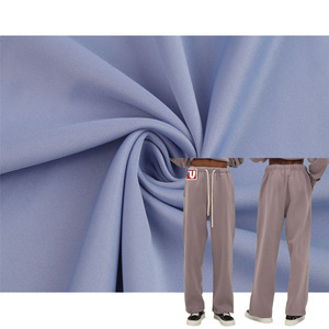 J002 Telas Chinas al por mayor Elástico de Punto Scuba Poliéster Spandex Uniforme Tela Telas Al Por Mayor Materia Textil Materia Prima - Product Image 1