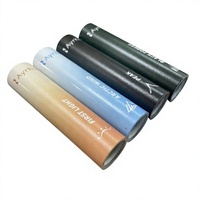 Tube en alliage d'aluminium anodisé série 6000 avec logo personnalisé sérigraphié dégradé, trous percés CNC, pliage/soudage/découpe