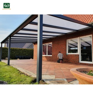 Couverture de patio approuvée CE abris de jardin <span class=keywords><strong>terrasse</strong></span> aluminium jardin patio toit étanche mural aluminium terrassenberdachung - Product Image 1