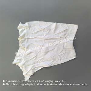 Trapos de Limpieza de Algodón Blanco, Trapos de Algodón Industriales en Bolsa de 10 kg, Trapos de Algodón 100% Blanco - Product Image 3