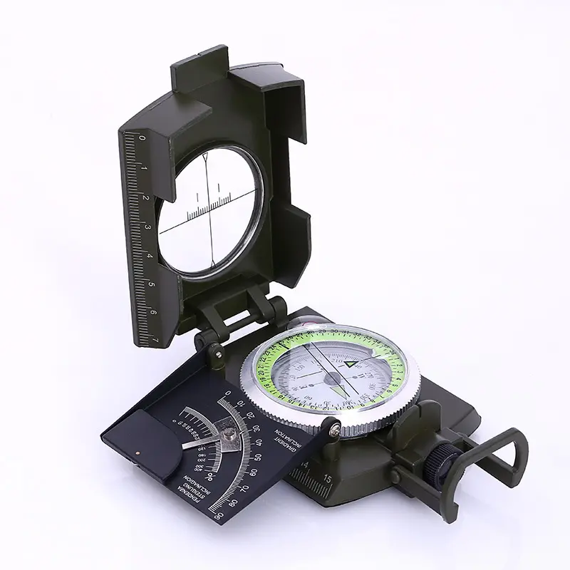 High End Green Multifunctional Compass K4074 Outdoor Sports Exploration Mountain Camping Compass