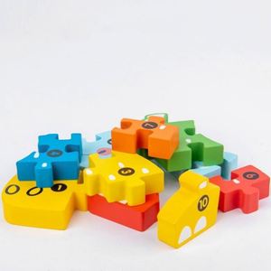 Colorful Toddler Playing Montessori Animals Toy Boys Girls Ideal <b>Gift</b> Wooden Cartoon Puzzle - Product Image 3