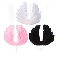 Engel Feder Flügel Kuchen Dekor Topper Flügel Cake Topper Dekoration für Hochzeit Geburtstag Weihnachts feier Valentinstag