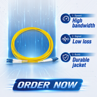 Kabel Patch LC-LC, Kabel Patch Fiber Optik LC ke LC UPC Simplex Duplex Single Mode Multimode SC FC ST APC Jumper Optik untuk FTTH