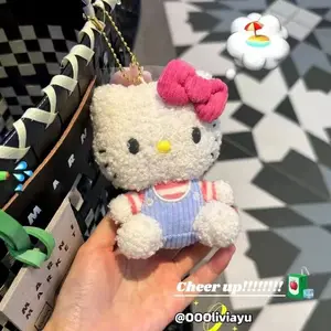 2023 nouveau design chat jouet 9cm pendentif porte-clés sanrio accessoires minou en peluche à vendre