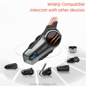 Inveer Auricolare Bluetooth Interfono Duplex per Moto 1000m Accessori per Casco X1Pro Auricolare per Casco Cascos Para Moto - Product Image 3