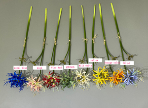 Flores Artificiales de Lirio Araña Rojo al por Mayor para Centros de Mesa de Boda, Decoración de Fondo para Mesas, Decoración Floral - Product Image 6