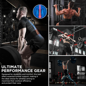 Ceinture de fitness en polypropylène en stock en Espagne, soutien lombaire pour l'entraînement en salle de sport, levée de poids, protection lombaire - Product Image 2