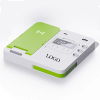Usine Logo Personnalisé Batterie Magnétique 3 en 1 Chargeur Sans Fil Stylo Conteneur Petite Boîte De Rangement USB TPC 15W Horloge Sans Fil
