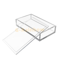 Boîte de rangement pour tuiles de Mahjong en acrylique transparent, organisateur durable pour Mahjong américain, accessoires élégants pour Mahjong, cadeau