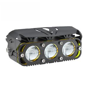 ไฟส่องสว่างแบบ LED กำลังสูง รุ่น MO-233 รับประกัน 2 ปี กันน้ำ ไฟตัดหมอก ไฟสปอร์ตไลท์ 3 เลนส์ ไฟเดย์ไลท์สีแดง สำหรับรถยนต์ รถ SUV และมอเตอร์ไซค์ - Product Image 1