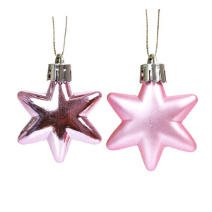 New Christmas Festival Decor Electroplated Hexagonal Star Xmas <b>Tree</b> Hanging Ornaments Wholesale - Product Image 4