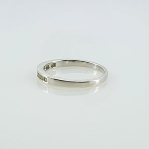 Jewelspaark Princess Cut Diamond <b>Ring</b> 0.32 Cttw 925 Sterling Silver Engagement Band For Women - Product Image 6