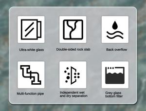 Acuario Personalizado, Rectangular, Grande, <span class=keywords><strong>de</strong></span> Agua Salada, Ecológico, <span class=keywords><strong>de</strong></span> Plástico, con Filtro <span class=keywords><strong>de</strong></span> 220v para Sala <span class=keywords><strong>de</strong></span> Estar - Product Image 5