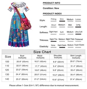 Encanto Mirabel Costume Costume Costume di Halloween costumi di carnevale per le ragazze Cosplay Isabela madrigale principessa Halloween Dress up - Product Image 5