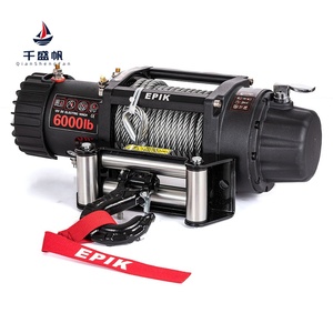 QSF 12V 6000lbs Car Self <strong>Rescue</strong> Wire Rope Electric Winch Modification and Lifting Winch Small Crane Trailer Electric <strong>Hoist</strong> - Product Image 2