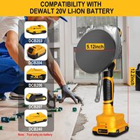 Outil de vibration de carreaux pour batterie 21V, machine de nivellement de carreaux à 8 vitesses, ventouse, affichage numérique, max 25000 tr/min