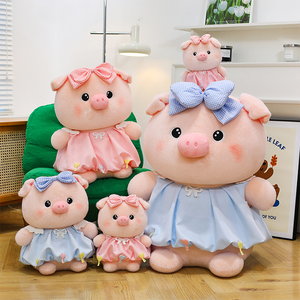 Muñecos de Peluche Personalizados de 30, 40, 50 y 80 cm con Falda de Lazo, Fabricación de Juguetes de Peluche, Animales de Peluche Rellenos de Algodón PP, Juguetes de Peluche Navideños para Niños - Product Image 1