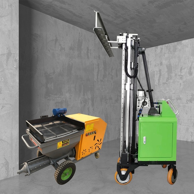 Construction Tool Wall Rendering Electric Automatic Portable Concrete Cement Spraying Wall Mortar Intelligent Scraping Robot