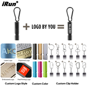 Silbato de Supervivencia de Emergencia para Exteriores de Alto Decibelio con Logotipo Personalizado IRun, Llavero para Camping, Senderismo, Rescate, Viajes, Silbato Doble - Product Image 4